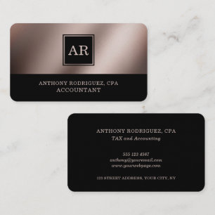 Stilfull professionell CPA-revisor Visitkort