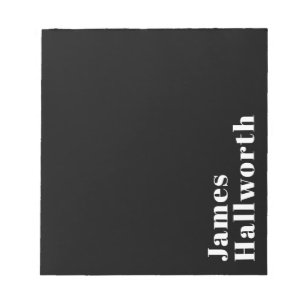 Stilfull redigerbar retro modern namn (eller annan anteckningsblock