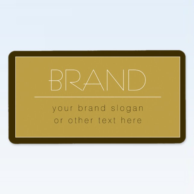 Stilfull redigerbar textmall | Vintage Guld Adressetikett (Skapare uppladdad)