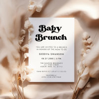 Stilfull retro svart & vit Baby Brunch
