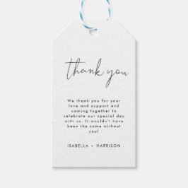 Stilfull retro svart & vit bröllopsfest  presentetikett