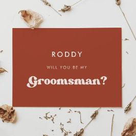 Stilfull retro-terrakotta bröllsbjudet-kort till b inbjudningar