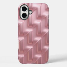 Stilfull rosa geometrisk mönster iPhone-fodral