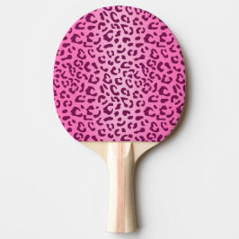 Stilfull rosa leopardtryck pingisracket