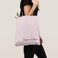 Stilfull rosa monogram skript personlig text