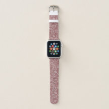 Stilfull rosa ros whimsisk Apple Watch-band