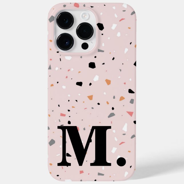 Stilfull rosa terrazzo-monogram initial (Baksida)