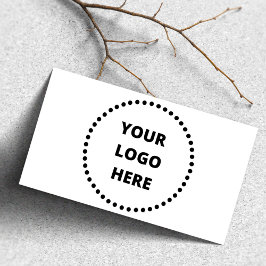 Stilfull rund prickig ram för din anpassade logoty stämpel