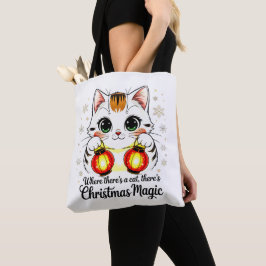 Stilfull seriefigur katt - Festlig Lunar Nyår Tygkasse