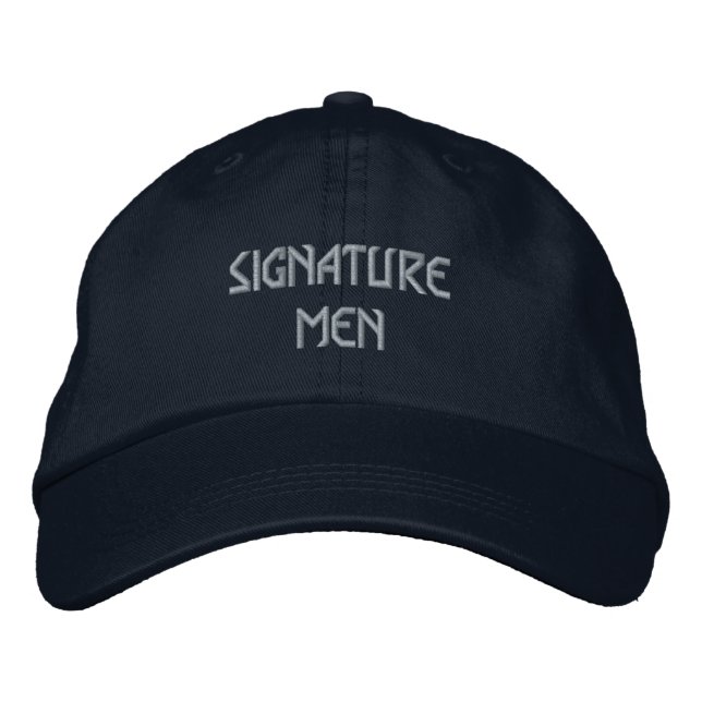 Stilfull Signatur Mäns Justerbar Hatt Högsta Vibra Broderad Keps (Framsida)