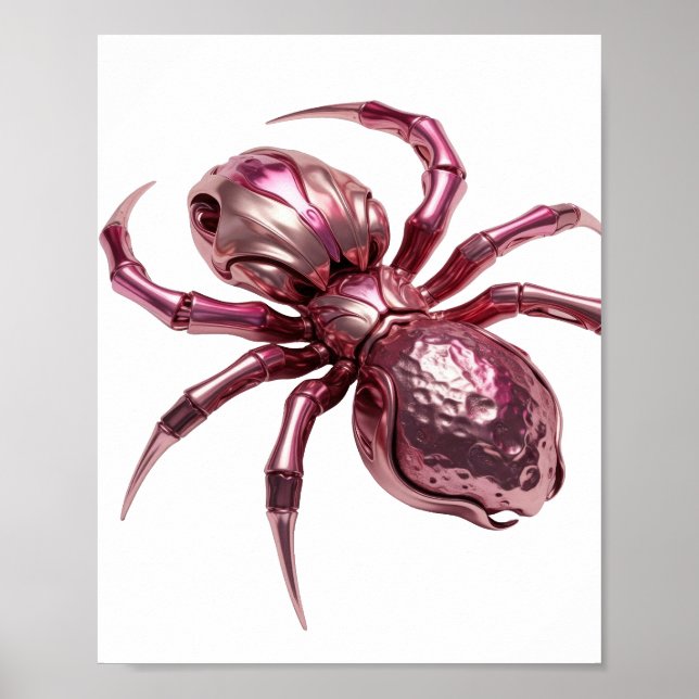 Stilfull silver ABSTRAKT KONST Grafisk design Poster (Framsidan)