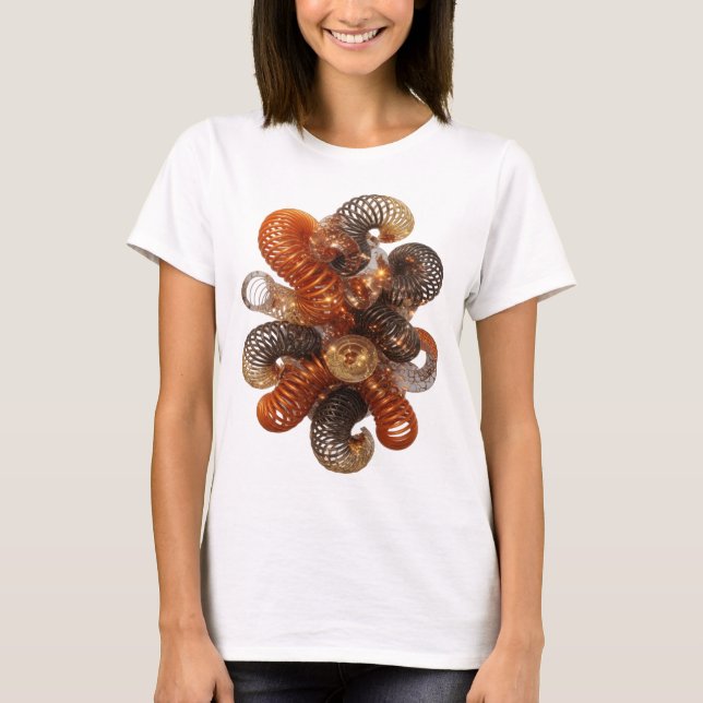 Stilfull silver ABSTRAKT KONST Statement T-shirt (Framsida)