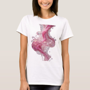 Stilfull Silver GLAMOURÖS FLYTANDE Konstnärligt Mö T Shirt