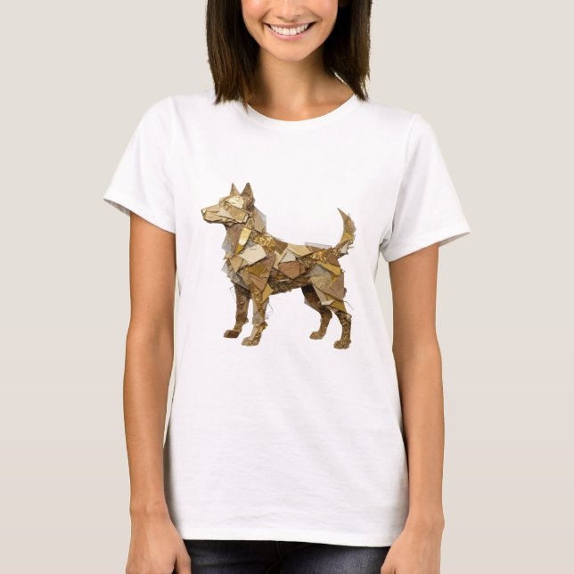 Stilfull silver GULDEN HUND Statementdesign T Shirt (Framsida)