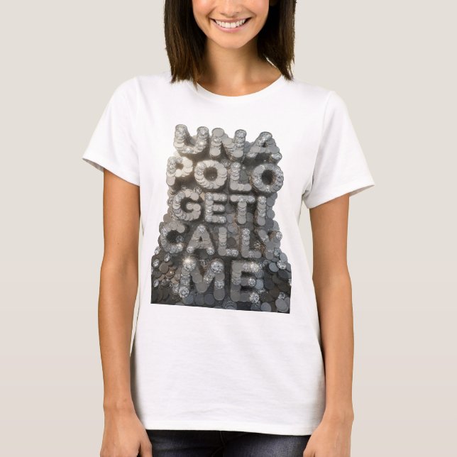 Stilfull silver UNA POLO GETI CALLA ME T Shirt (Framsida)