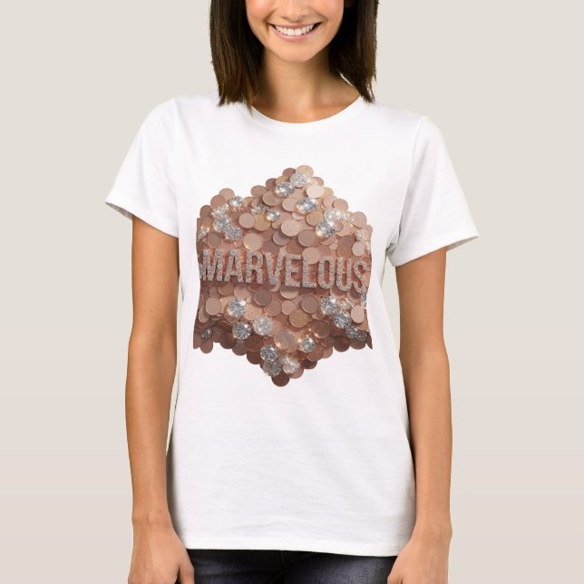 Stilfull silverhärlig design t shirt (Framsida)