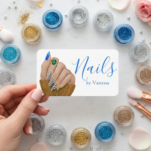 Stilfull skönhetsproffs nageltekniker Chic Visitkort