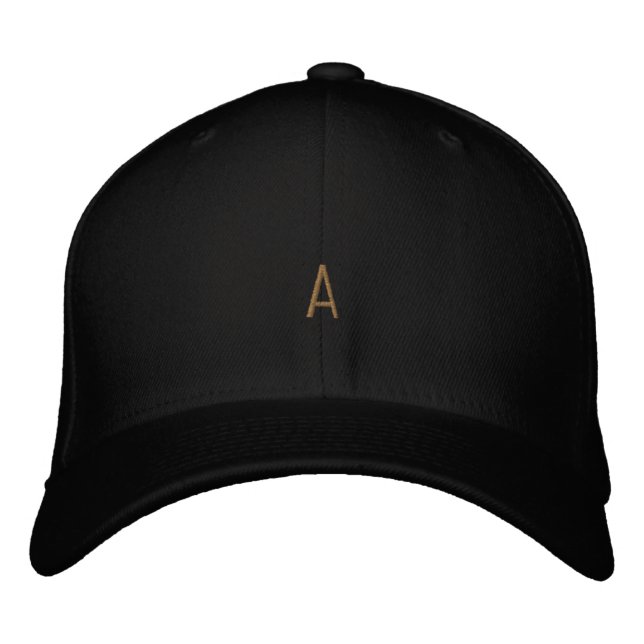 Stilfull skräddarsydd "A"-monogramgarderob Broderad Keps (Framsida)