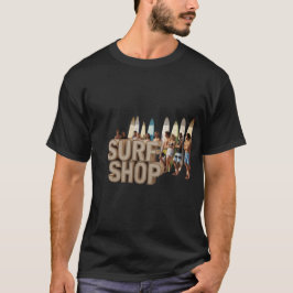 Stilfull sommar surfbutik t shirt