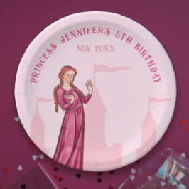 Stilfull Söt Pastell Rosa Prinsessa Sagoslott