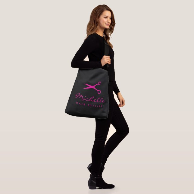 Stilfull stor crossbody-väska för frisör axelväska (På modell)