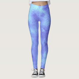 Stilfull Stormmoln effekt  Blå Leggings