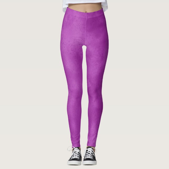 Stilfull Stormmoln effekt  Violett Leggings (Framsida)
