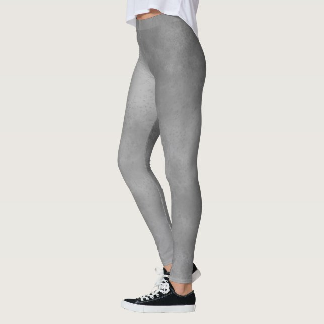 Stilfull stormmolnseffekt grå  leggings (Vänster)