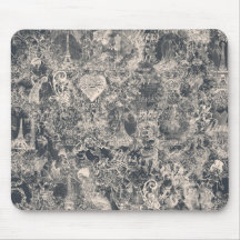Stilfull svart Paris Toile-design