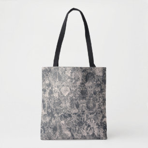 Stilfull svart Paris Toile-design Tygkasse
