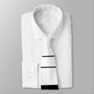Stilfull svartvit randTie Slips