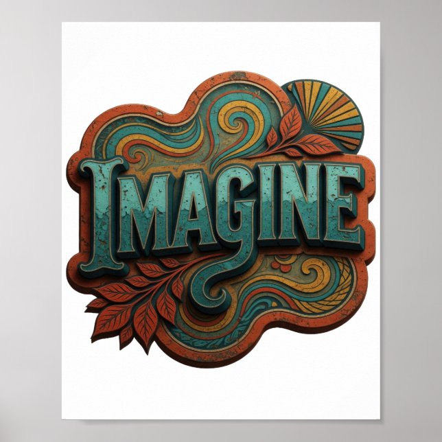 Stilfull Teal IMAGINE Poster (Framsidan)