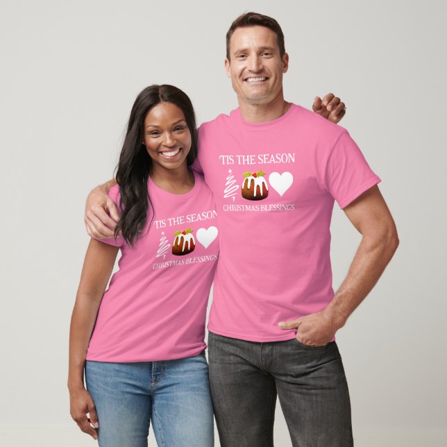 Stilfull TIS ÄR ÅRSTIDEN Rosa JUL T Shirt (Unisex)