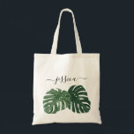 Stilfull tropisk Monstera-handelsväska Tygkasse<br><div class="desc">Perfekt som bröllopsduschpresent,  sällskapspresent för möhippa,  födelsedagspresent,  morsdagspresent - eller någon annan speciell anledning!</div>