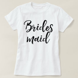 Stilfull typografi med bokstavsbokstäver | Brudtär T Shirt