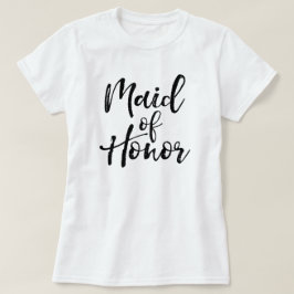 Stilfull typografi med pensel | Brudtärna T Shirt