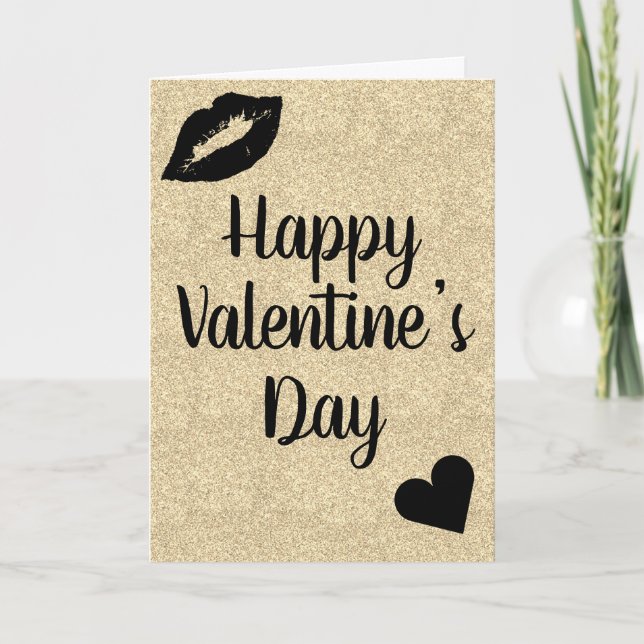 Stilfull vacker Alla hjärtans dag-kort Kort (Framsida)