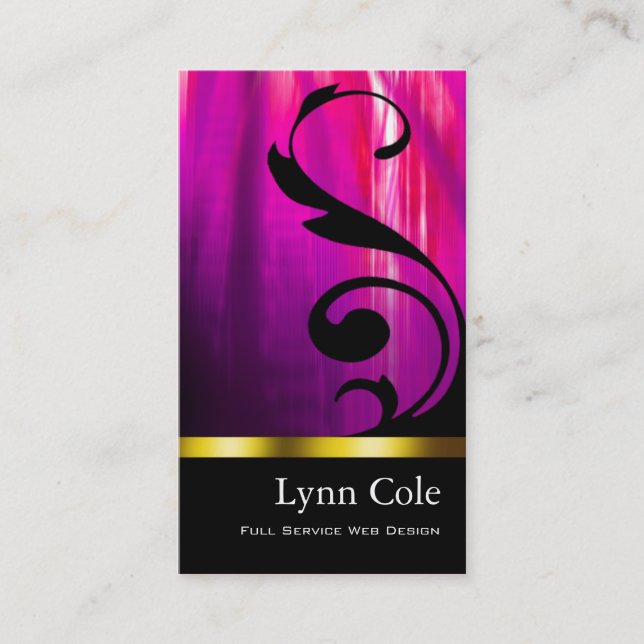 Stilfull visitkort (all - ämna) - "Lumina ", (Framsida)