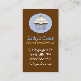 Stilfull visitkort för tårtabagerianpassningsbar lojalitetskort