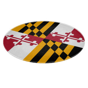 Stilfull visning för Maryland statlig flagga