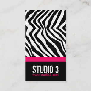 Stilfull zebra tryckvisitkort tidsbeställning kort