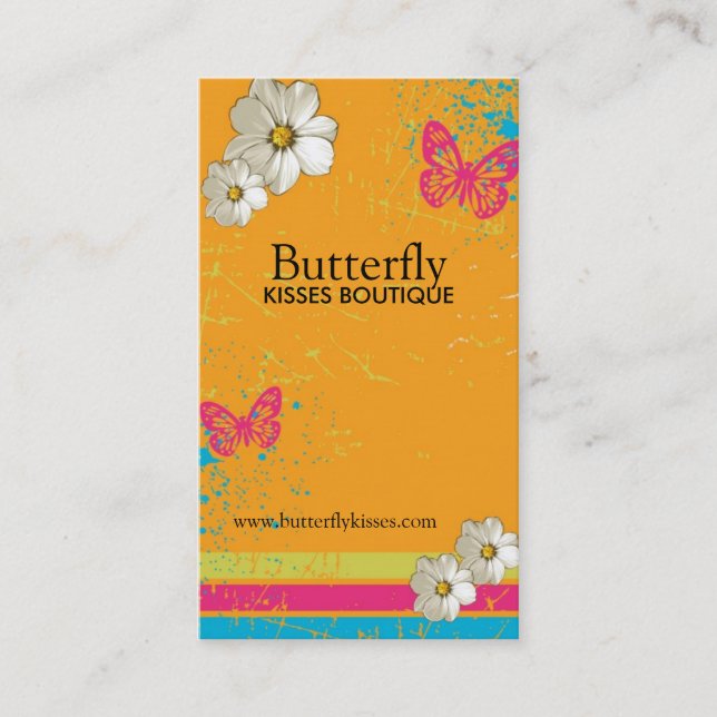 Stilfulla Grungevisitkortar Visitkort (Framsida)