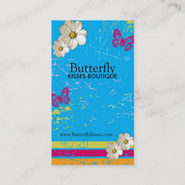 Stilfulla Grungevisitkortar Visitkort (Framsida)