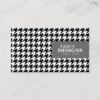 Stilfulla Houndstooth Visitkort