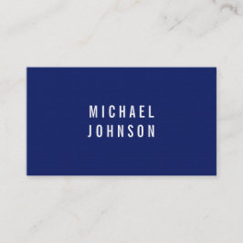 Stilfulla moderna Fauxlinneblått Visitkort