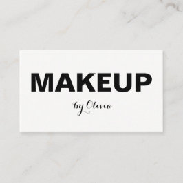 Stilfulla moderna visitkortar för Makeupkonstnär Visitkort