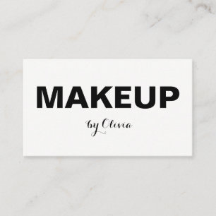 Stilfulla moderna visitkortar för Makeupkonstnär Visitkort