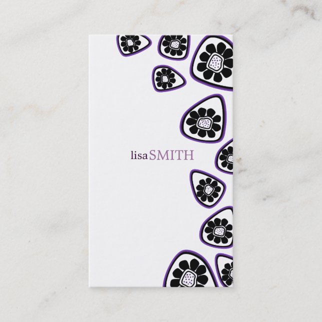 Stilfulla Retro visitkortar Visitkort (Framsida)