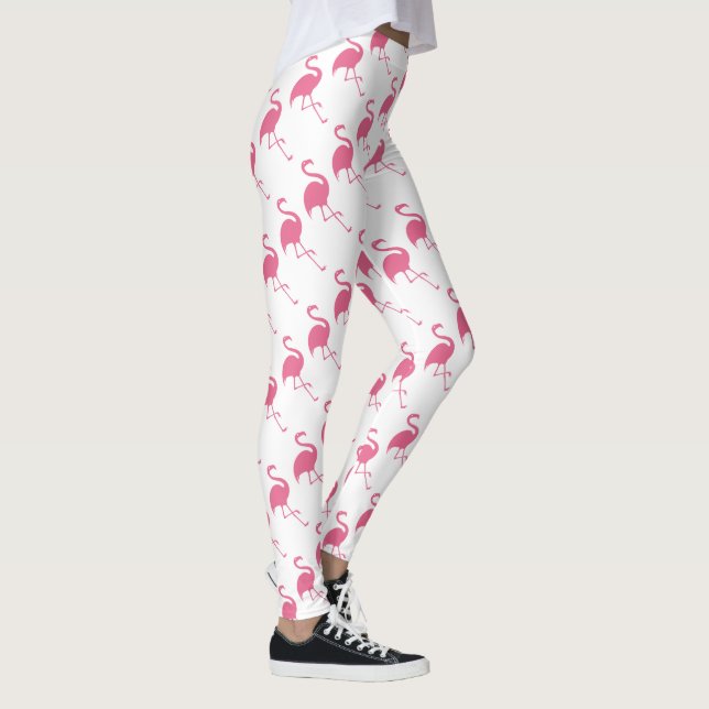 Stilfulla rosa Flamingos Leggings (Höger)