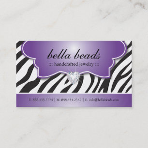 Stilfulla zebra tryckvisitkortar visitkort